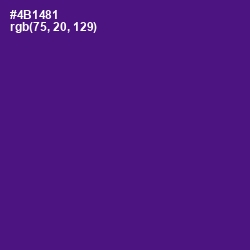 #4B1481 - Pigment Indigo Color Image