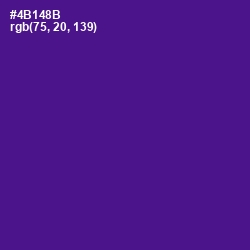 #4B148B - Pigment Indigo Color Image