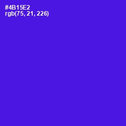 #4B15E2 - Purple Heart Color Image