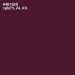 #4B182B - Wine Berry Color Image