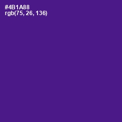 #4B1A88 - Pigment Indigo Color Image