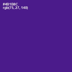 #4B1B8C - Pigment Indigo Color Image