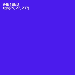 #4B1BED - Purple Heart Color Image