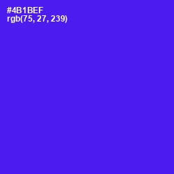 #4B1BEF - Purple Heart Color Image