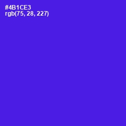 #4B1CE3 - Purple Heart Color Image
