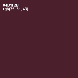 #4B1F2B - Wine Berry Color Image