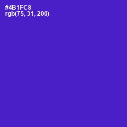 #4B1FC8 - Purple Heart Color Image