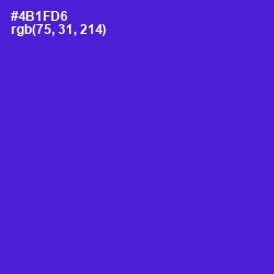 #4B1FD6 - Purple Heart Color Image