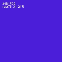 #4B1FD9 - Purple Heart Color Image