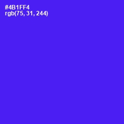 #4B1FF4 - Purple Heart Color Image