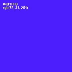 #4B1FFB - Purple Heart Color Image