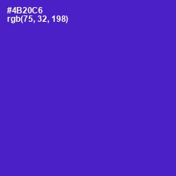 #4B20C6 - Purple Heart Color Image