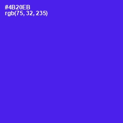 #4B20EB - Purple Heart Color Image