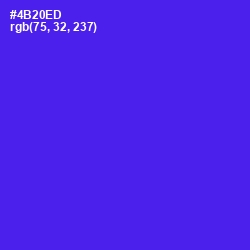 #4B20ED - Purple Heart Color Image