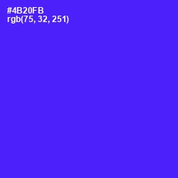 #4B20FB - Purple Heart Color Image