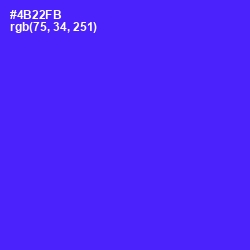 #4B22FB - Purple Heart Color Image