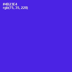 #4B23E4 - Purple Heart Color Image