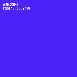#4B23F8 - Purple Heart Color Image