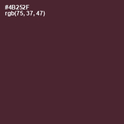 #4B252F - Livid Brown Color Image