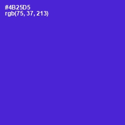 #4B25D5 - Purple Heart Color Image