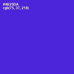 #4B25DA - Purple Heart Color Image