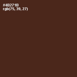#4B271B - Brown Derby Color Image
