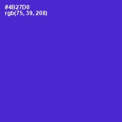 #4B27D0 - Purple Heart Color Image