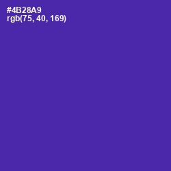 #4B28A9 - Daisy Bush Color Image