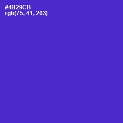 #4B29CB - Purple Heart Color Image