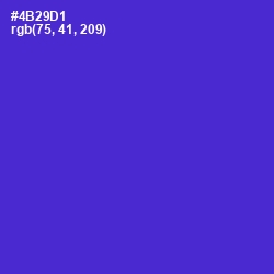 #4B29D1 - Purple Heart Color Image