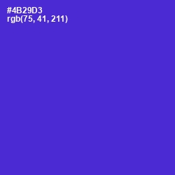 #4B29D3 - Purple Heart Color Image