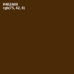 #4B2A08 - Bracken Color Image