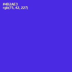 #4B2AE3 - Purple Heart Color Image