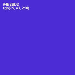 #4B2BD2 - Purple Heart Color Image