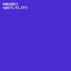 #4B2BD3 - Purple Heart Color Image