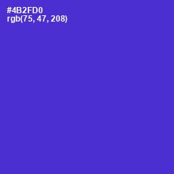 #4B2FD0 - Purple Heart Color Image