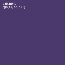 #4B386C - Bossanova Color Image