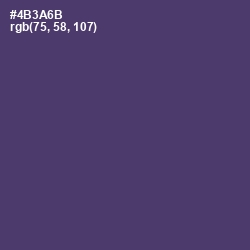 #4B3A6B - Bossanova Color Image