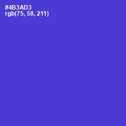 #4B3AD3 - Purple Heart Color Image