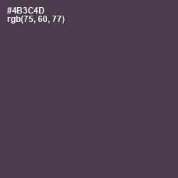 #4B3C4D - Matterhorn Color Image