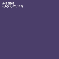 #4B3E6B - Voodoo Color Image