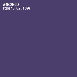 #4B3E6D - Voodoo Color Image