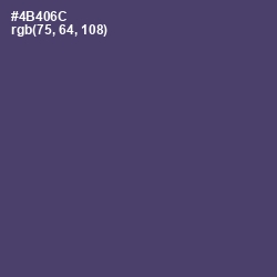 #4B406C - Mulled Wine Color Image