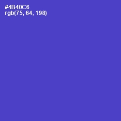 #4B40C6 - Indigo Color Image