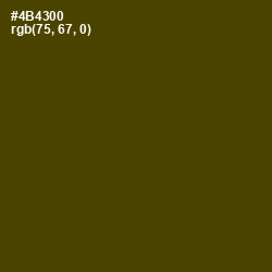 #4B4300 - Bronze Olive Color Image