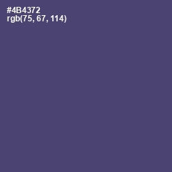 #4B4372 - East Bay Color Image