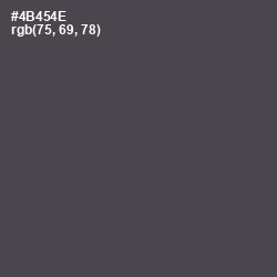 #4B454E - Gravel Color Image