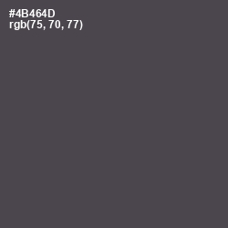 #4B464D - Gravel Color Image