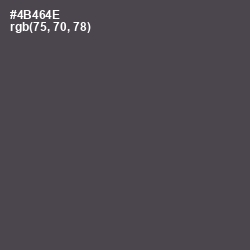 #4B464E - Gravel Color Image