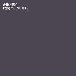 #4B4651 - Mako Color Image
